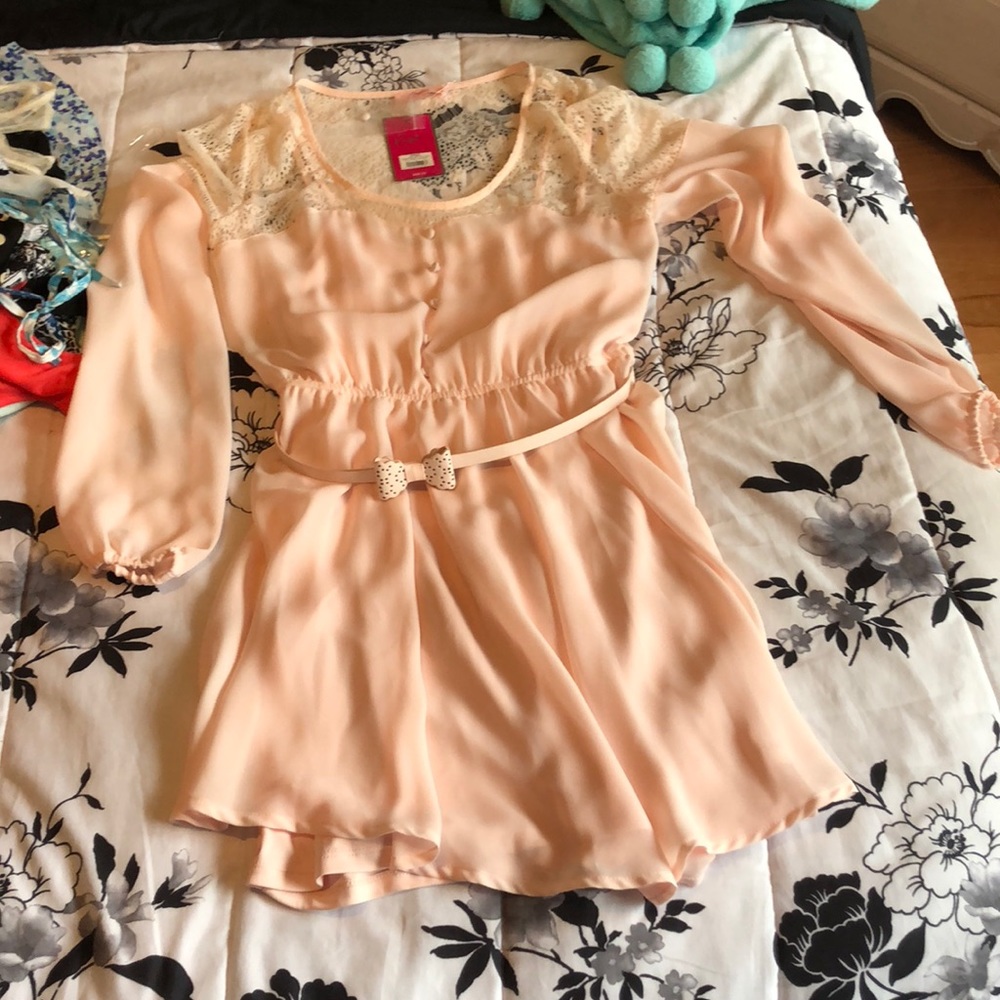 Brand new pink lace dress